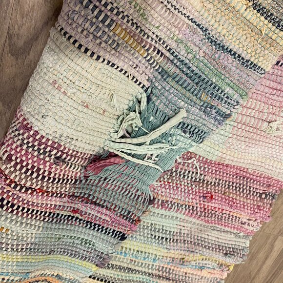 Long Rag Rug Multicolored - Picture 4 of 9